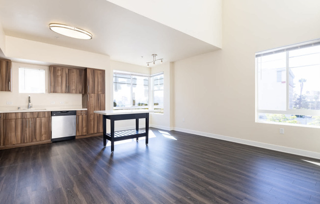 Living Room with Hard Surface Flooring