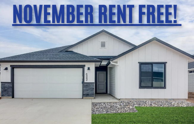 MOVE IN NOVEMBER RENT FREE!! Stunning Brand New Home!