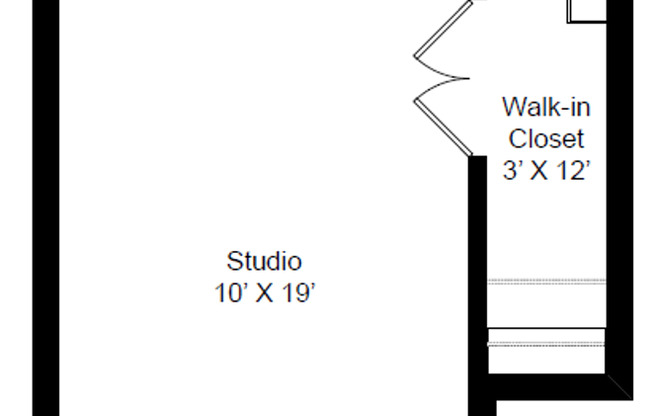 Studio, 1 bath, 320 sqft, $1,195