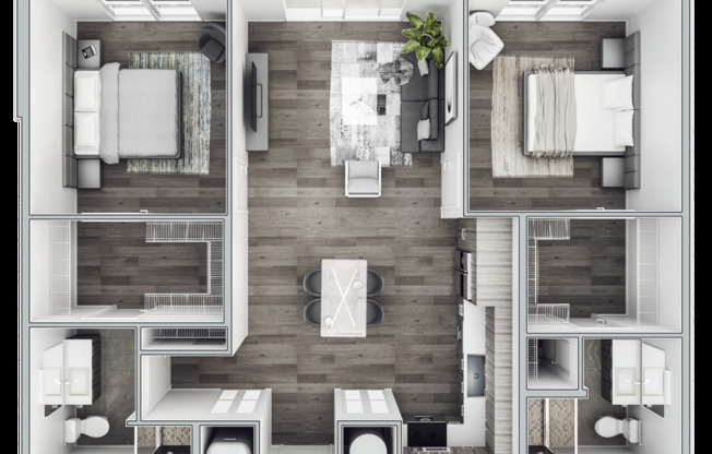 2 beds, 2 baths, 1,131 sqft, $2,833