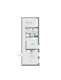 1 bed, 1 bath, 690 sqft, $2,529