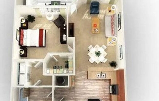 1 bed, 1 bath, 735 sqft, $1,224