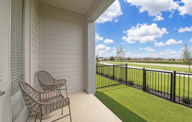 Enjoy stunning views from your private balcony at Sage at Celina Residences. This tranquil space is perfect for relaxing and unwinding. Elevate your lifestyle today—schedule your tour now!