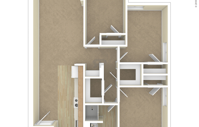 3 beds, 1 bath, 944 sqft, $3,265