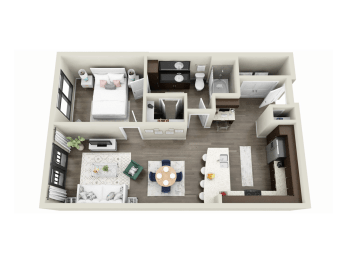 1 bed, 1 bath, 690 sqft, $2,153