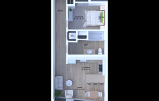 1 bed, 1 bath, 662 sqft, $1,285, Unit 220