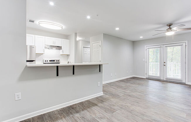 Stylish Kitchen Designs with living area at Wood Terrace, Doraville, GA, 30340