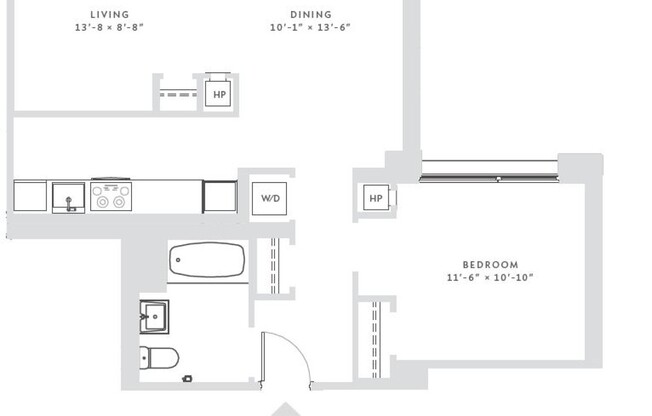 1 bed, 1 bath, $5,749, Unit 326