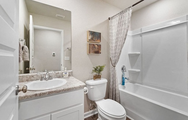 Bathroom With Bathtub at The Village at Hickory Street, Alabama