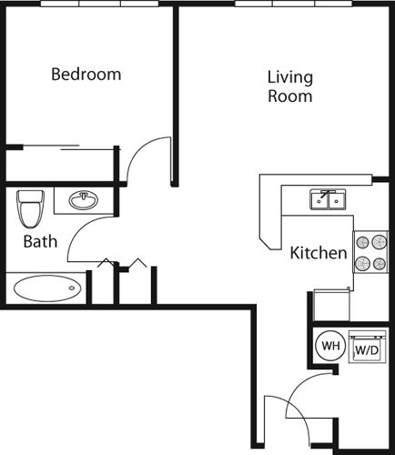 1 bed, 1 bath, 627 sqft, $2,131, Unit 304