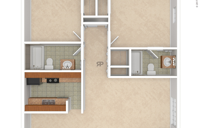 2 beds, 2 baths, 1,057 sqft, $1,340