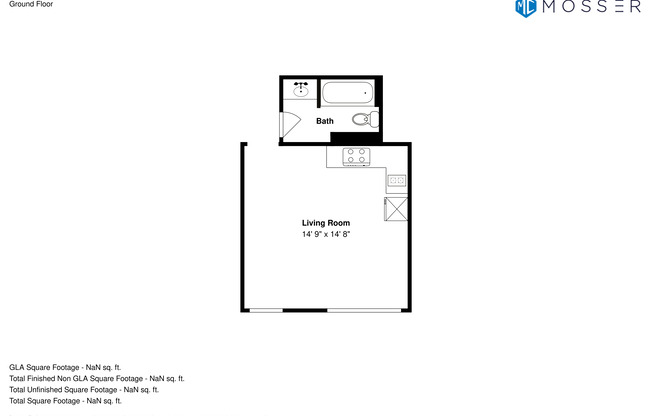 Studio, 1 bath, 346 sqft, $2,195