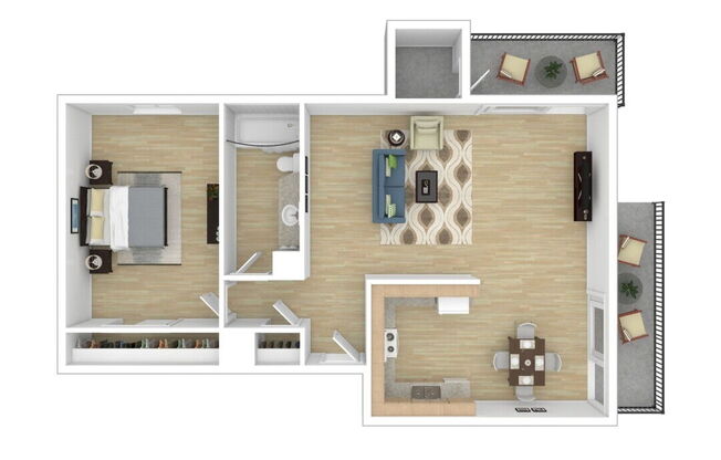 1 bed, 1 bath, 759 sqft, $1,845