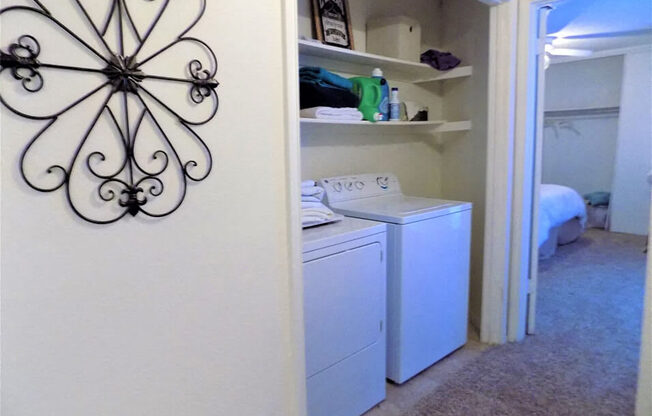 washer/dryer available in select Amarillo apartments