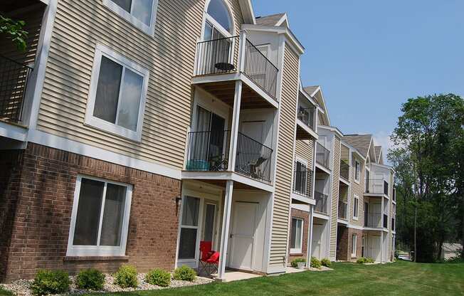 Private Patio or Balcony at Tall Oaks Apartment Homes, Kalamazoo, MI, 49009