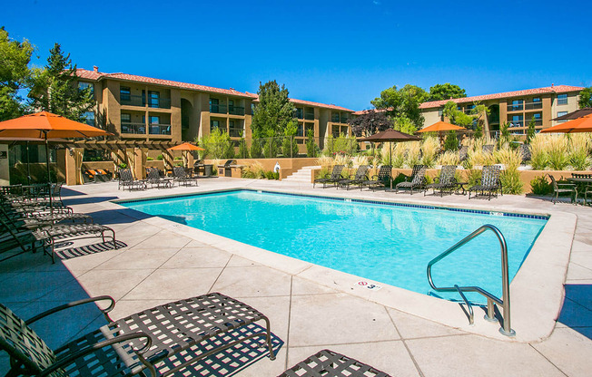 Pool Sundeck at Apartments Near Cottonwood Mall Albuquerque
