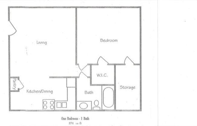 1 bed, 1 bath, 595 sqft, $869, Unit 1614-02