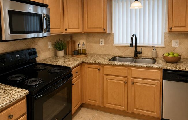 Updated remodeled apartment overlooking pool with 2 spacious bedrooms and 2 bathrooms