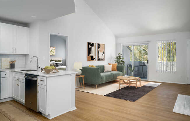 Living Room with Hard Surface Flooring