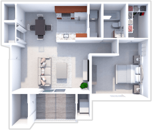 1 bed, 1 bath, 755 sqft, $1,325