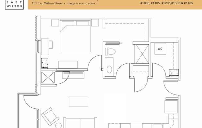 1 bed, 1 bath, 699 sqft, $1,980, Unit 805