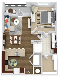 1 bed, 1 bath, 783 sqft, $1,799