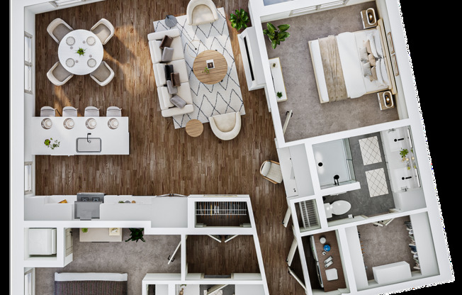 2 beds, 2 baths, 1,253 sqft, $2,985, Unit 127