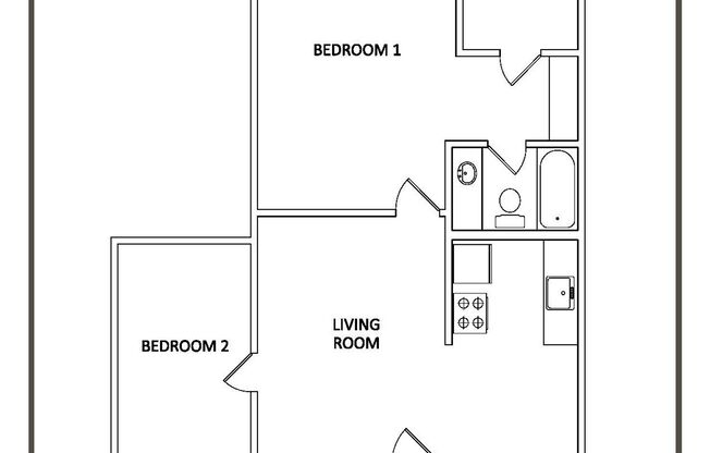 2 beds, 1 bath, 900 sqft, $1,395, Unit HOLI-10