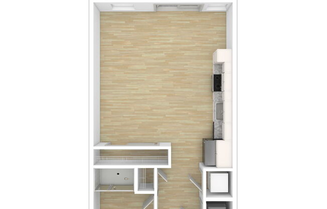 Studio, 1 bath, 499 sqft, $1,685