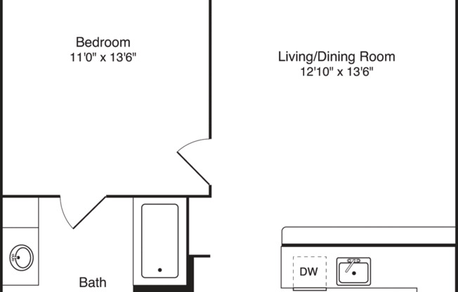 1 bed, 1 bath, 700 sqft, $1,465, Unit 395