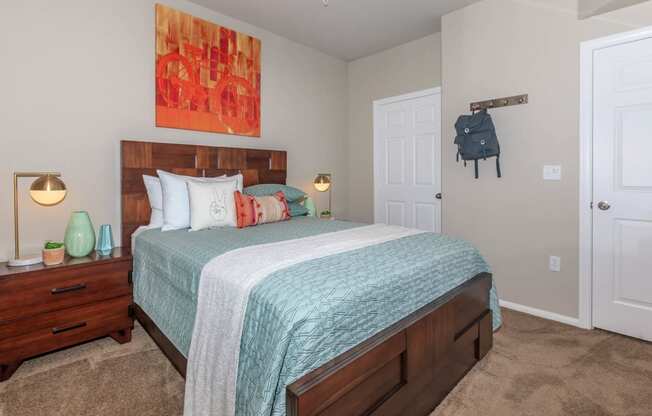 Comfortable Bedroom With Accessible Closet at The Presidio by Picerne, N Las Vegas, NV
