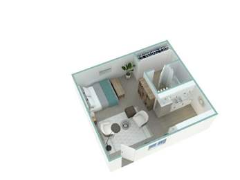 Studio, 1 bath, 575 sqft, $1,655