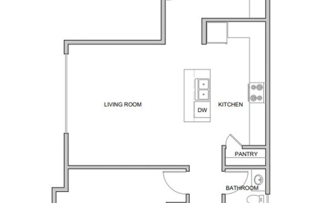 2 beds, 2 baths, 919 sqft, $2,650, Unit 309