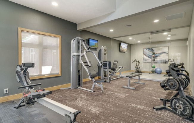Fitness center at Fountain Glen Apartments!