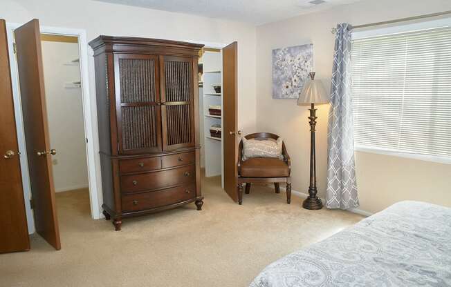 Classic Series Master Bedroom at Somerset Lakes with Plenty of Storage Space