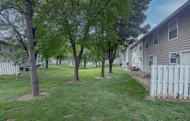 shade trees at Victorian Village Townhomes