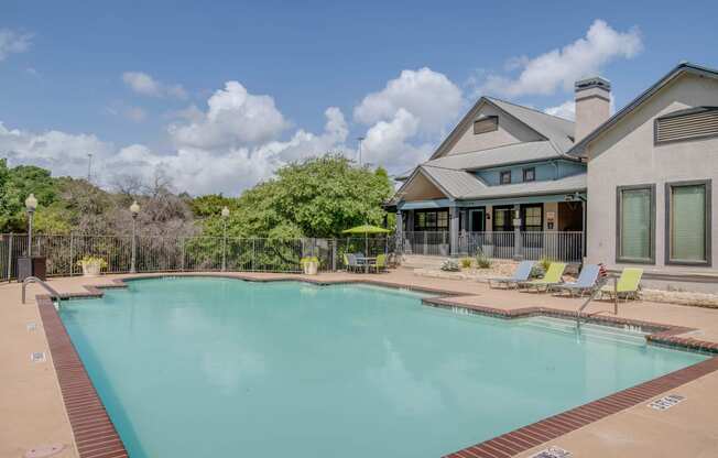 the swimming pool at our apartments