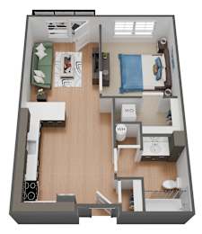 1 bed, 1 bath, 604 sqft, $1,188