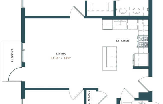 2 beds, 2 baths, 972 sqft, $2,475, Unit 102