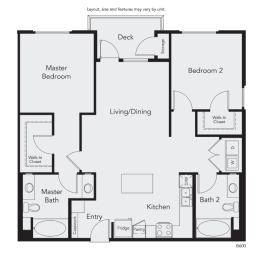 2 beds, 2 baths, 1,160 sqft, $3,781