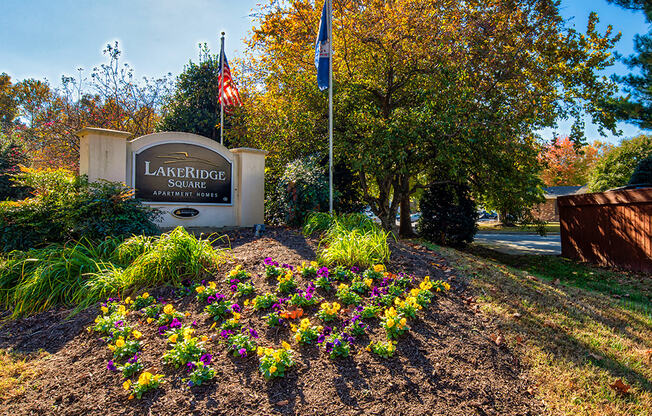 Lake Ridge Square Apartments in Ashland VA Sign