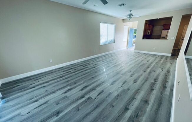 Charming 3 Bedroom in 55+ Solera, Laminate Wood Floors!