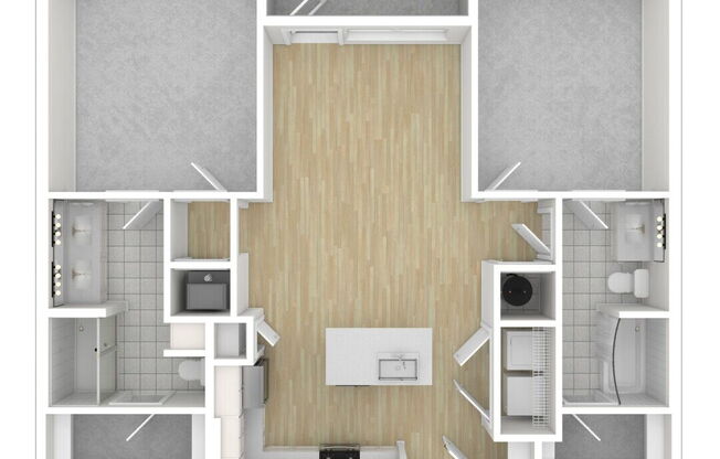 2 beds, 2 baths, 1,094 sqft, $2,644