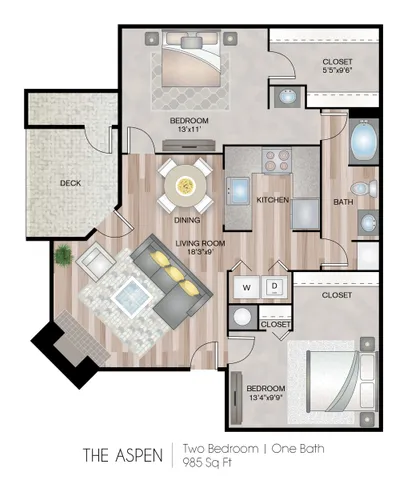 2 beds, 1 bath, 985 sqft, $2,020