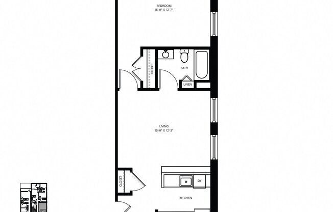 1 bed, 1 bath, 789 sqft, $1,207