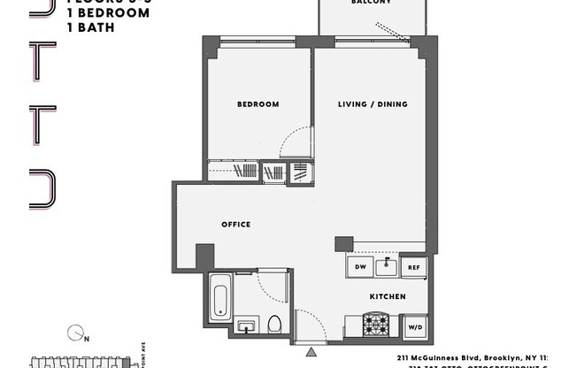 1 bed, 1 bath, $4,850, Unit 482