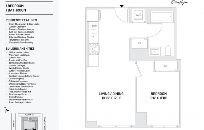 1 bed, 1 bath, $3,450, Unit 518