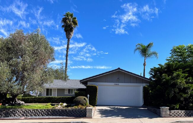 ***Move in special  $1000 off 1st month's rent ***Rancho Bernardo One Level Home with Solar and a 2-car Garage