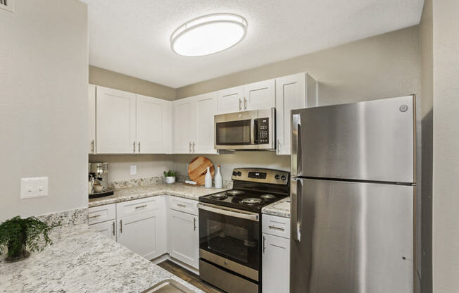 Chef-Inspired Kitchens Feature Stainless Steel Appliances at Beacon Ridge Apartments, PRG Real Estate Management, South Carolina, 29615