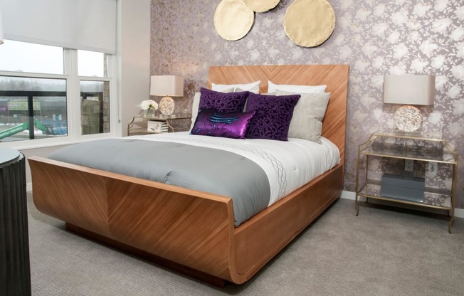 Beige Carpet in Master Bedroom at Residences at 1700, Minnesota